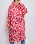Rain Poncho Orange Print