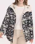 Jill Reversible Jacket Taupe Print
