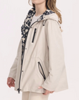 Jill Reversible Jacket Taupe Print