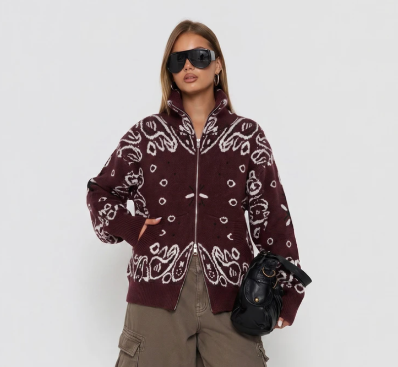 Kelly Cardigan Burgundy