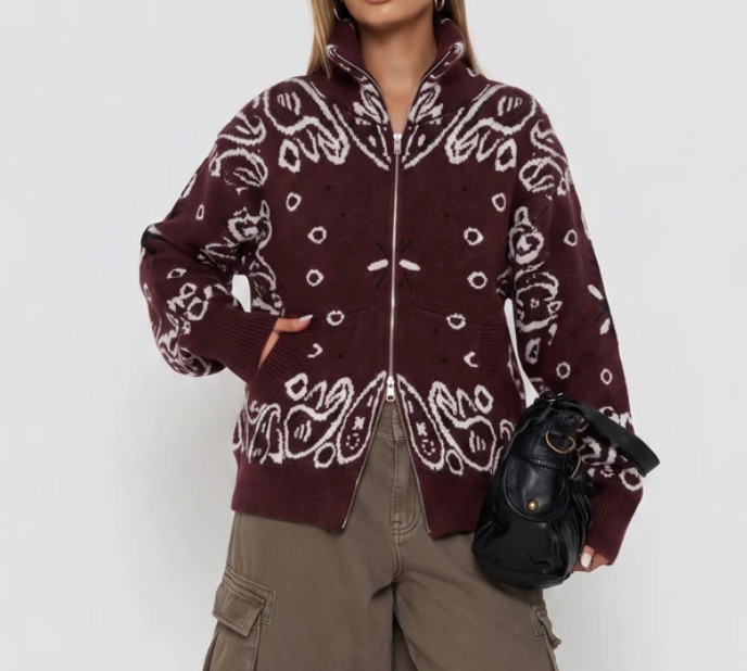 Kelly Cardigan Burgundy