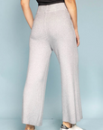 Sarl Knit Wide Leg Trousers Grey