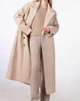 Laine Long Duster Coat Chocolate