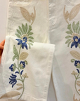 Violet Embroidered Jeans White
