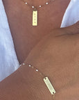 Personalised St.Barts Gold/White Bracelet