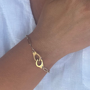Cayman Linked Together  Gold Bracelet