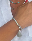 Tahiti Tassel Bracelet Grey