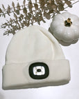 LED Beanie Hat Cream