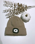 LED Beanie Hat Taupe